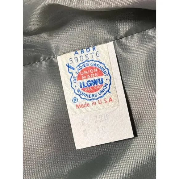 Vintage‎ 1970s Jupe Blazer Women’s Silk Blend Multicolor Stripe ILGWU Union Made - Picture 9 of 16